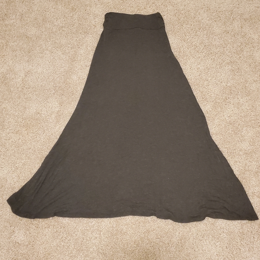 Juniors Gray Maxi Skirt